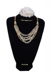 Multi-Strand Two Tone Necklace