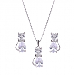 Fashion Jewelry Sets For Women Pet Jewelry Pendant & Stud Earrings Set