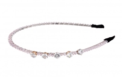 Beaded Pink Headband For Women