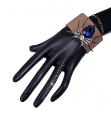 Spider Flexible Leather Bracelet