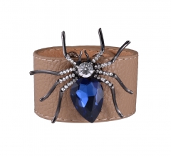 Spider Flexible Leather Bracelet