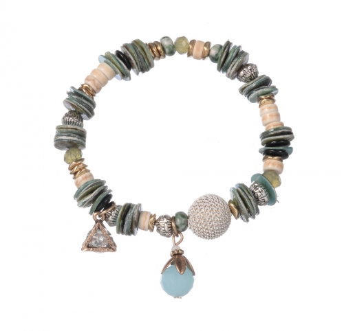 Abalone Shell Disc Bracelet