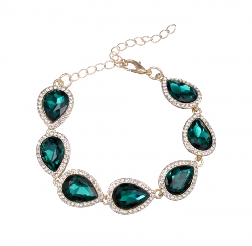 Teardrop Linked Stretch Bracelet