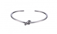 Stunning Silver Love Knot Bangle