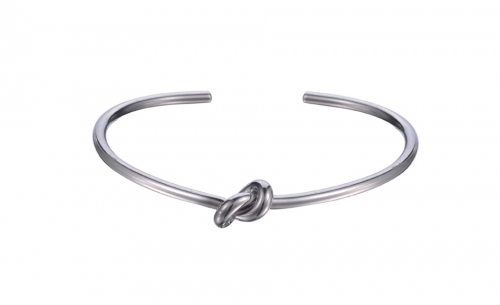 Stunning Silver Love Knot Bangle