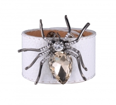 Spider Flexible Leather Bracelet