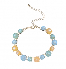 Gold Multi Stone Bracelet