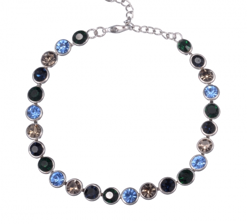 Multicolor Stone 6-3/4" Line Bracelet