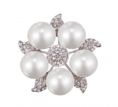 Pearl Cluster Brooch