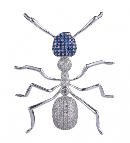 Cubic Zirconia Animal Brooch Ant Bug Pin Brooch