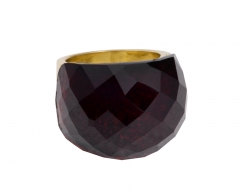 Vintage Red Epoxy Rings for Women