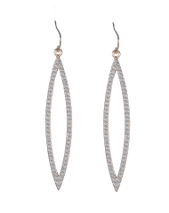 Micro Pave Hoop Earrings