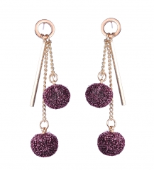 Pom Pom Glitter Earrings