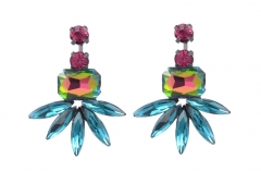 Multicolor Stone Drop Earrings