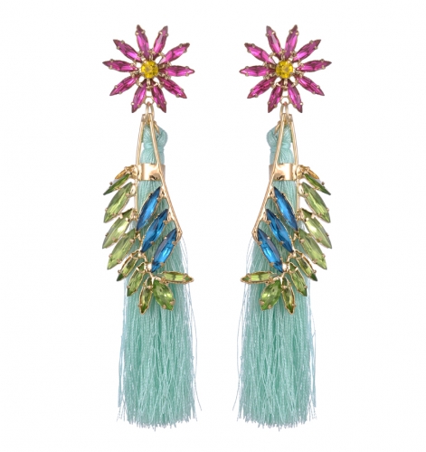 Women's Tiered Tassel Earrings