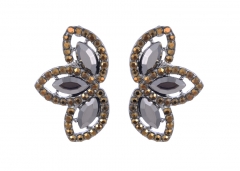 Pave Navette Women's Stud Earrings