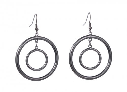 Hematite-Inspired Women's Earrings